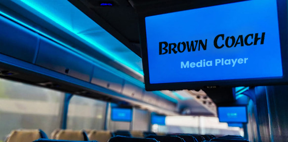 Brown Coach media player